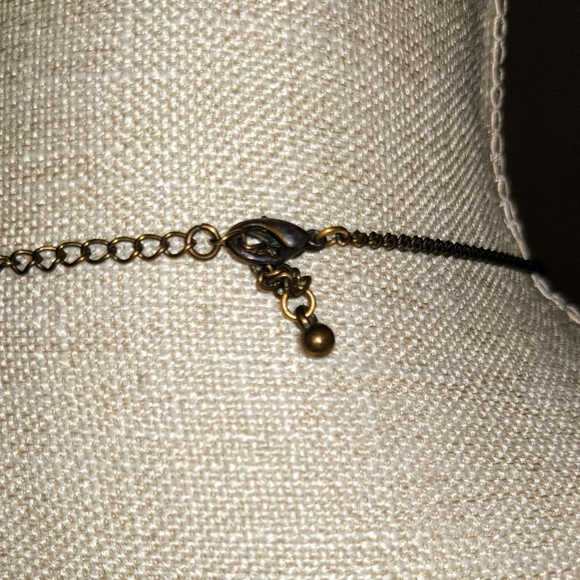 Artisan Crystal Gold Tone Necklace - Picture 3 of 3